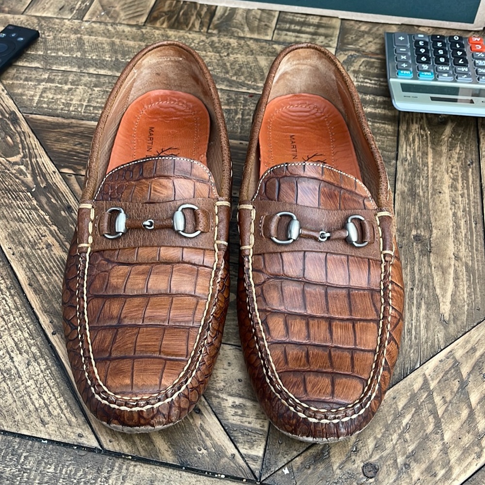 Lizard loafers